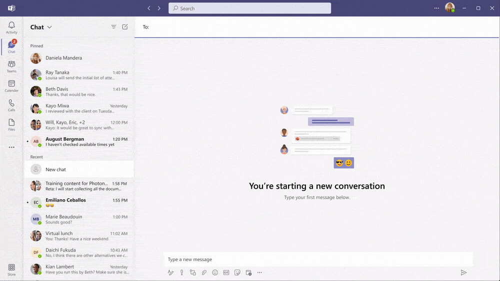 Keep your conversations organized with chat threads!