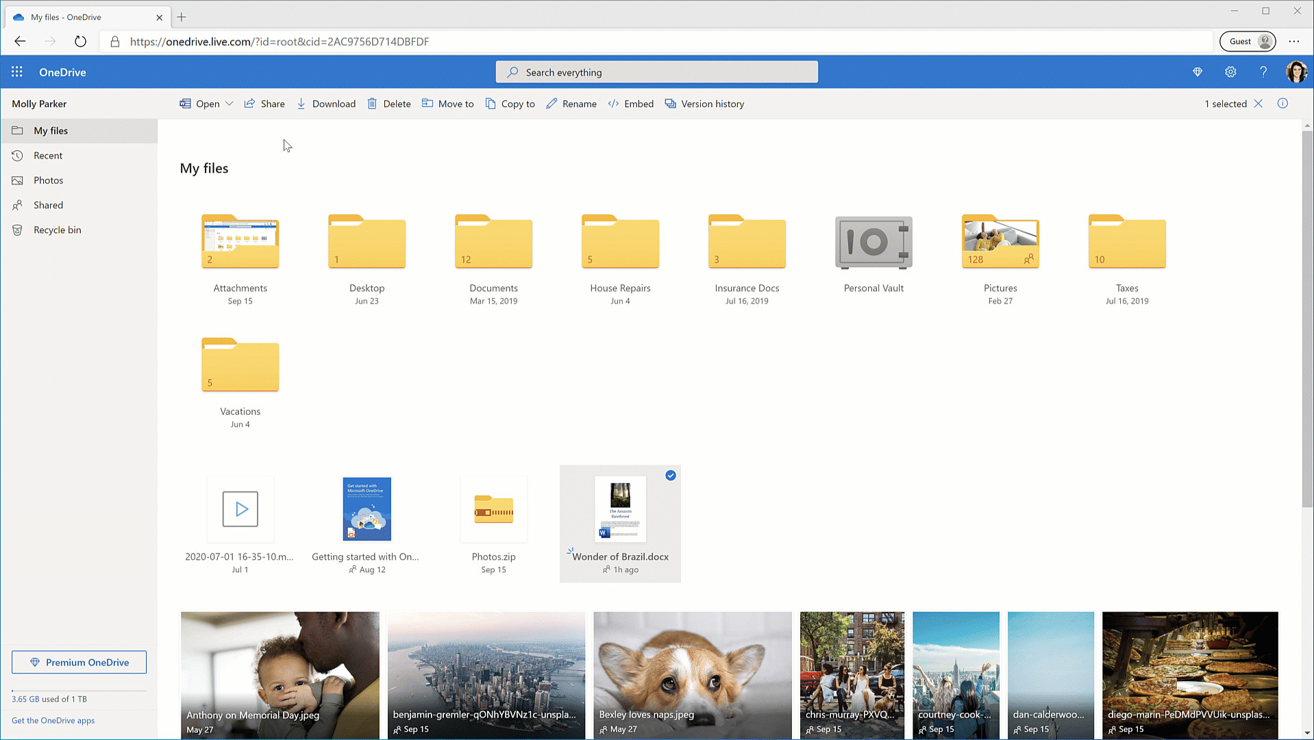 onedrive free