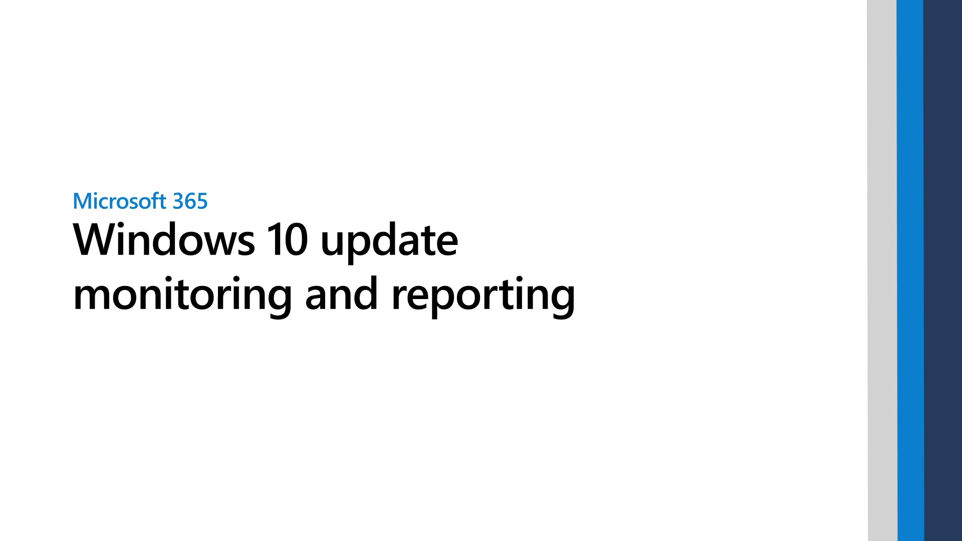 Windows 10 update monitoring and reporting - Microsoft Community Hub